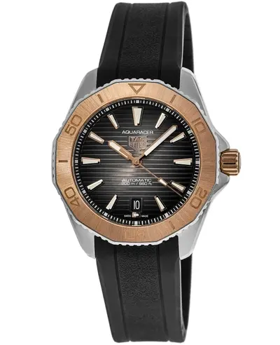 Tag Heuer Aquaracer Professional II Black Dial Gold Bezel Rubber Strap Men's Watch wbp2151.ft6199 (black, arb13070)