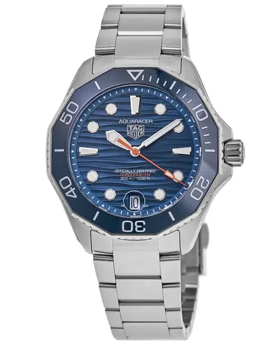 Authentic Tag Heuer Aquaracer Professional 300 Date Automatic Blue Dial Steel Men's Watch wbp5111.ba0013 (blue, arb13086)