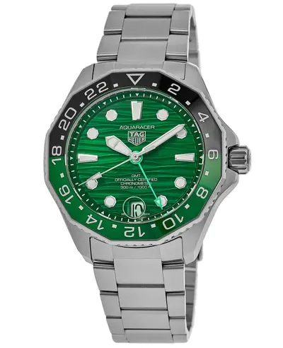WBP5115.BA0013 Tag Heuer Aquaracer Professional 300 GMT Automatic Sports Watch (green, arb13090)