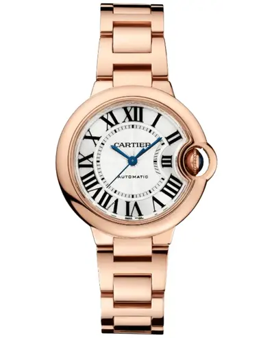 wgbb0042 Cartier Ballon Bleu de Cartier 18K Rose Gold Automatic Silver Dial Women's Watch (arb13102)