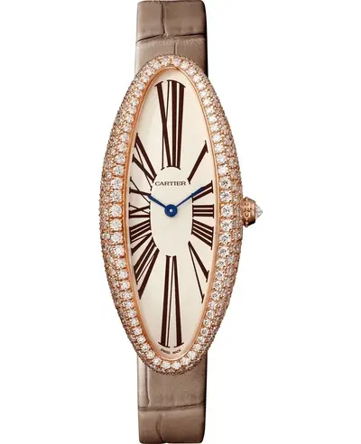 Cartier Baignoire Allongee WJBA0006 - Elegant Women's Watch in 18K Rose Gold (arb13140)