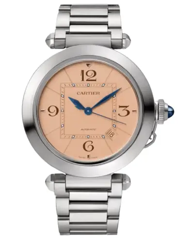 WSPA0040 Cartier Pasha De Cartier Automatic Salmon Dial Steel Unisex Watch (arb13215)
