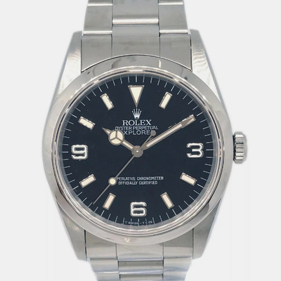 Rolex 14270 Explorer Stainless Steel Automatic Mens Watch 1115349 (black, arb13540)