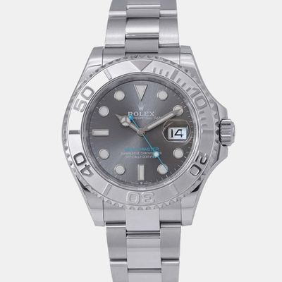 Rolex Grey Stainless Steel Yacht-Master Men's Watch 40mm 1116927 (arb13636)