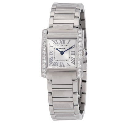 Cartier Francaise Small Diamond Silver Dial Watch W4TA0029 (blue, arb13697)