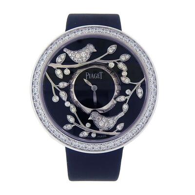 Pre-owned Piaget Limelight Garden Party Quartz Diamond Ladies Watch G0A36169 (black, arb13890)