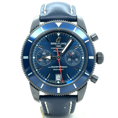 Pre-owned Breitling Superocean Heritage Chronograph Blue Dial Men's Watch M23370D5/C856/4PE3ZY (black, arb14209)