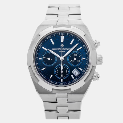 Pre-Owned Vacheron Constantin Overseas Chronograph 42mm 1120684 (blue, arb14222)