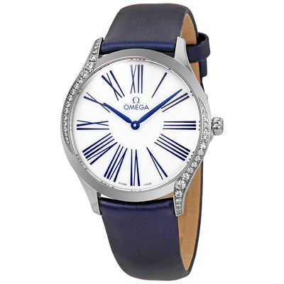 Pre-owned Omega De Ville Ladies Diamond Watch 428.17.36.60.04.001 (blue, arb14253)