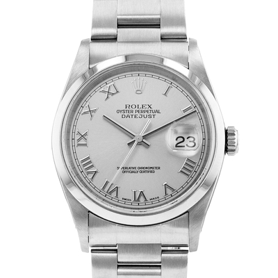 Pre-owned Rolex Datejust 36 Automatic Chronometer Silver Dial Men's Watch 16200 SRO (arb14267)