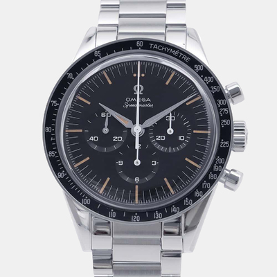 Omega Black Stainless Steel Speedmaster First Omega In Space 310.30.40.50.06.001 Men's Watch 39.7mm 1119601 (black, arb14485)