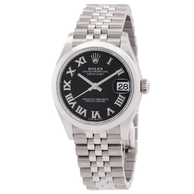Pre-owned Rolex Datejust Ladies Watch 69173CRJ - Silver & Gold 278240BKRJ (black, arb14515)