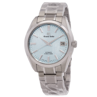 Grand Seiko Heritage SBGH349G Icy Blue Dial Titanium Watch (blue, arb13624)