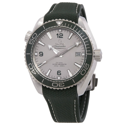 Omega Seamaster Men's Grey Dial Automatic Watch with Green Strap Ref 215324401 215.32.44.21.06.001 (green, arb14602)