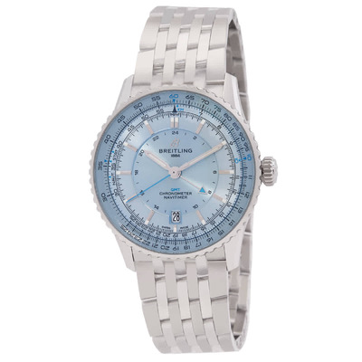 Navitimer Automatic Mens Watch Breitling Calibre 32 A32310171C1A1 (blue, arb739)
