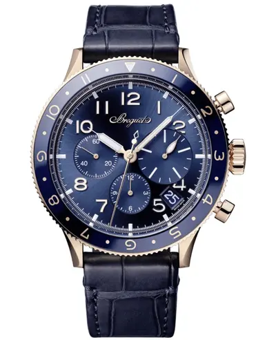Breguet Type XX Chronograph 2067 - Authentic Blue Dial Men's Luxury Watch 2067RK/Y9/9WU (blue, arb15382)