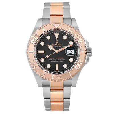 Pre-owned Rolex Yacht-Master Automatic Chronometer Black Dial Mens Watch 126621BKSO 126621 BKSO (black, arb15458)