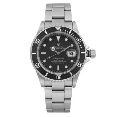 Pre-owned Rolex Submariner Men's Watch 16610 BKSO (black, arb15700)