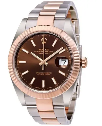 Rolex Datejust m126331-0001 - Chocolate Dial Steel & Everose Gold Oystersteel Men's Watch (brown, arb16027)