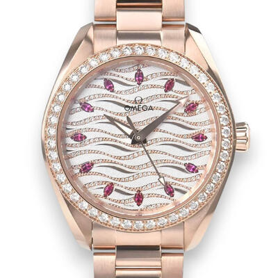 Omega Seamaster Chronometer Diamond White Dial Watch 220.55.34.20.99.004 (arb16069)