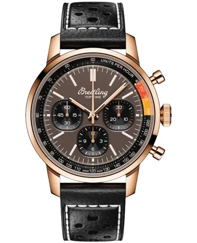 RB01761A1Q1X1 Automatic Chronograph Brown Dial 18K Rose Gold Men's Watch Breitling (brown, arb16214)