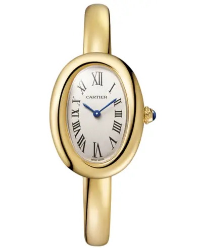 Cartier Baignoire Small Silver Dial 18K Yellow Gold Women's Watch Model WGBA0020 (arb16478)
