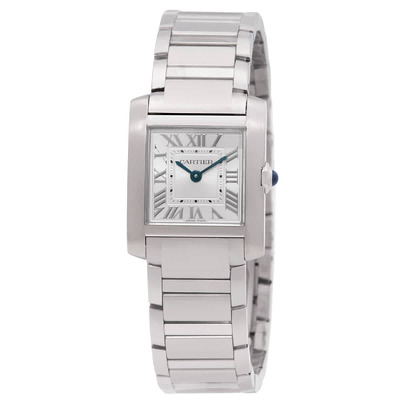 Cartier Franaise Small Model Silver Dial Watch WSTA0129 (arb17371)