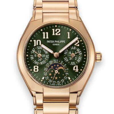 Patek Philippe 7340-1R-010 Twenty-4 Perpetual GMT Automatic Moon Phase Day-Night Green Dial Unisex Watch (arb17405)