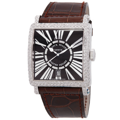 Franck Muller Master Square Automatic Diamond Black Dial Watch 6000 H SC DT D AC (black, arb17433)