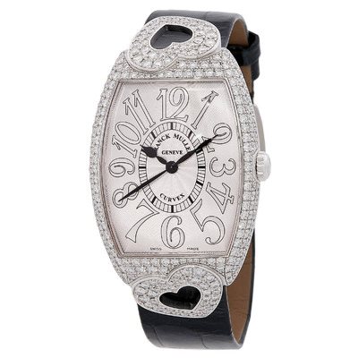 Franck Muller Cintree Curvex Coeur Automatic Diamond White Dial Ladies Watch 2852 SC RELIEF HJ OG (black, arb17436)