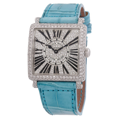 Franck Muller 6002 l qz d cd og Master Square Color Dreams Quartz Diamond Watch (black, arb17454)