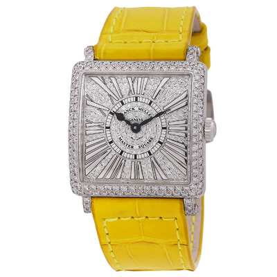 [Franck Muller Master Square Relief Quartz Diamond Watch 6002 l qz r d cd og] (black, arb17459)
