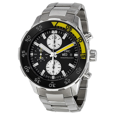 Pre-owned IWC Aquatimer Chronograph Mens Watch iw376701 (black, arb21688)