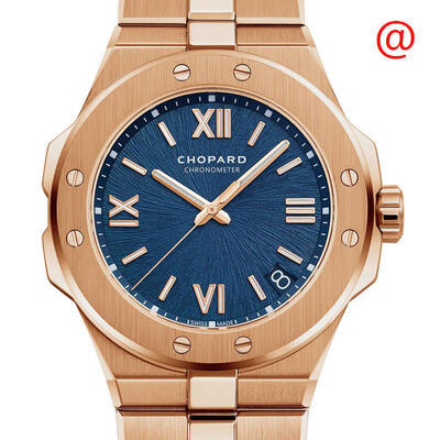 Chopard Alpine Eagle Automatic Chronometer 295363-5001, Rose Gold Blue Dial Men's Watch (blue, arb17831)