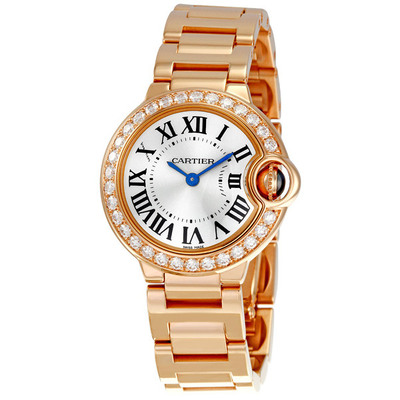 Pre-owned Cartier Ballon Bleu De Cartier Ladies Watch WE9002Z3 (blue, arb19454)