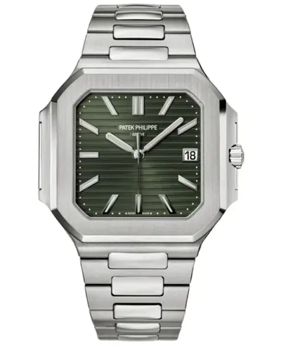 Patek Philippe Cubitus Automatic Model 5821/1A-001 - Green Dial Steel Men's Watch (green, arb18133)