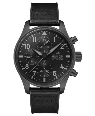 IWC Pilot's Chronograph Top Gun [iw388106], Brand New Authentic Men's Luxury Watch (black, arb18137)