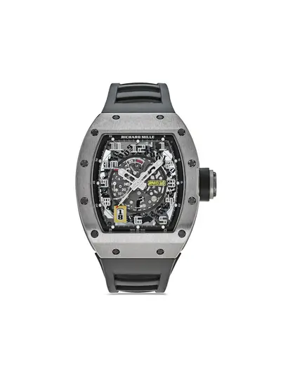 Pre-owned Richard Mille RM 030 - circa 2021 (Ref.24036977) | 42.7mm Manual Winding Tonneau Case with Skeleton Dial and Date Display (arb18264)