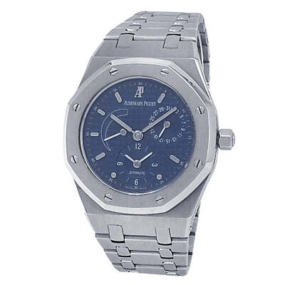 Pre-owned Audemars Piguet Royal Oak Dual Time Automatic Blue Dial Mens Watch 25730ST.OO.0789ST (blue, arb18309)