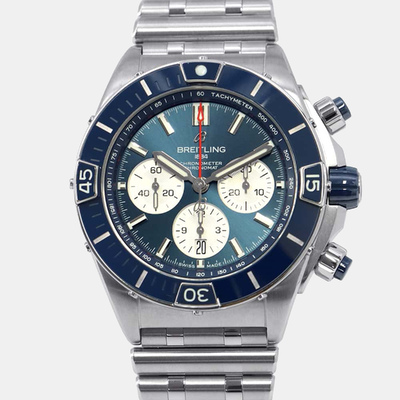 Breitling AB0136 Super Chronomat Men's Automatic Wristwatch 1134486 (blue, arb18825)
