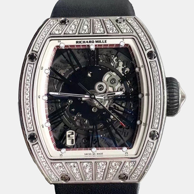 Richard Mille RM 023 Automatic Men's Wristwatch Skeleton Titanium Case 1138108 (black, arb19010)