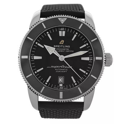 Pre-owned Breitling Superocean Heritage ab2020 Automatic Chronometer Mens Black Dial Watch (black, arb19034)