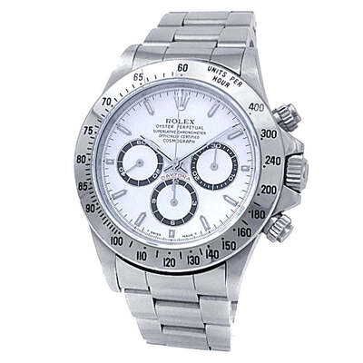 Pre-owned Rolex Cosmograph Daytona Chronograph Automatic White Dial Mens Watch 16520 WSO (arb19054)