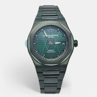 GP Aston Martin Edition 81005-32-3080-1CX Ceramic Titanium Men's Watch Girard-Perregaux 1140663 (green, arb19077)