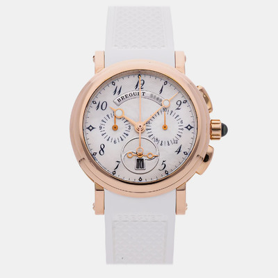 Breguet Marine Chronograph 34 mm Automatic Women's Wristwatch Reference 784 1140784 (white, arb19133)