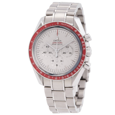 Omega Speedmaster Tokyo 2020 Olympics Chronograph Manual Wind Silver Dial Mens Watch Ref:522.30.42.30.06.001 (red, arb19167)