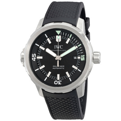 Pre-owned IWC Aquatimer IW328802 Black Dial Mens Automatic Watch (black, arb21687)