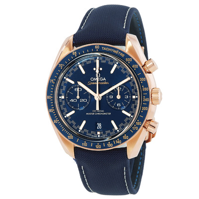 Pre-owned Omega Speedmaster Racing Chronograph Automatic Watch - Model No. 329.53.44.51.03.001 (blue, arb19351)