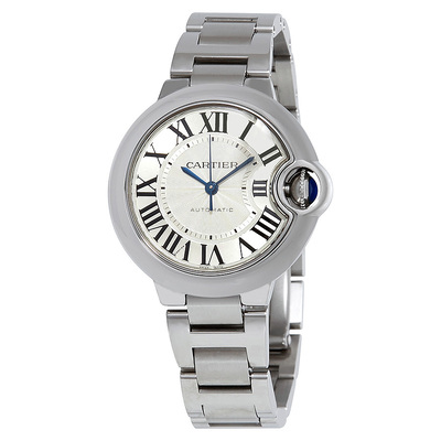 Pre-Owned Cartier Ballon Bleu Automatic Silver Dial Ladies Watch W6920071 (arb19356)