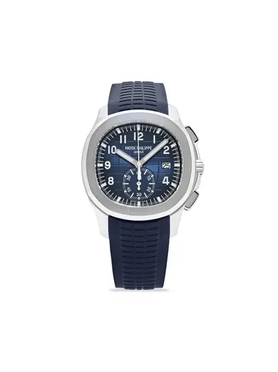 Patek Philippe 2021 Pre-Owned Aquanaut Travel Time Ref. 27254083 - Blue Octagonal Dial, White Gold Baton Hands (arb19397)